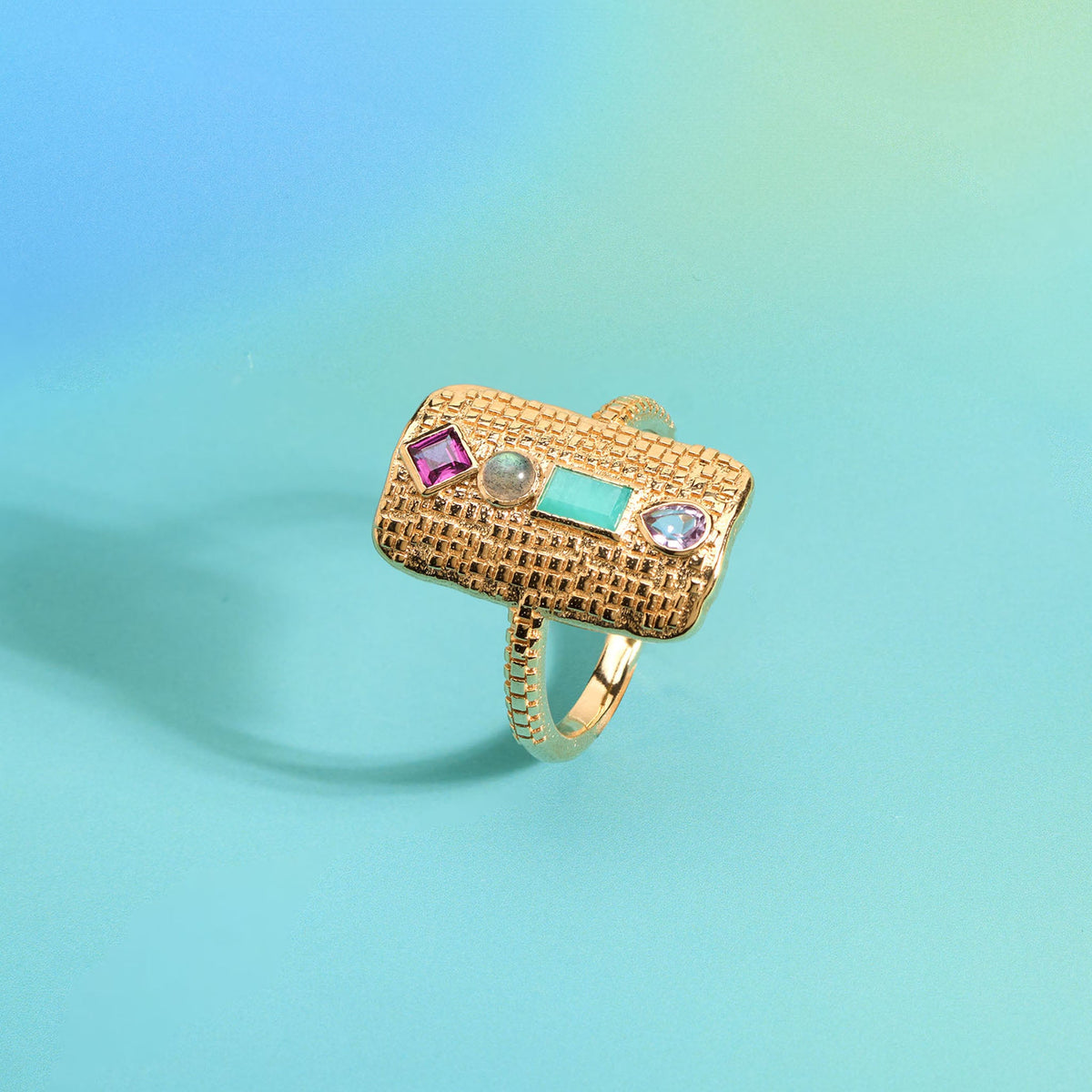 Anillo Leora bañado en oro – Ana & Cha – ver 4