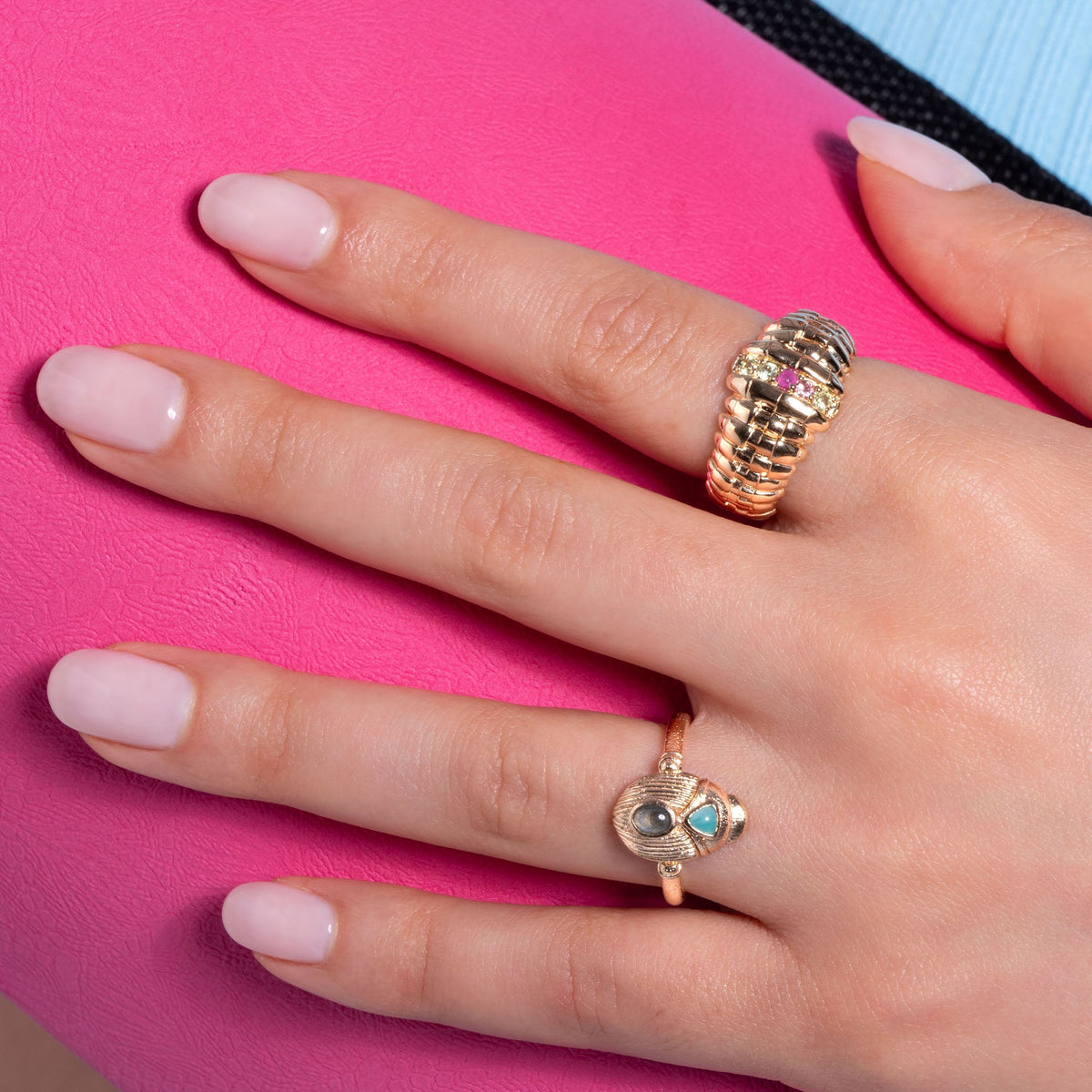 Anillo Estelle en baño de oro – Ana & Cha – ver 3