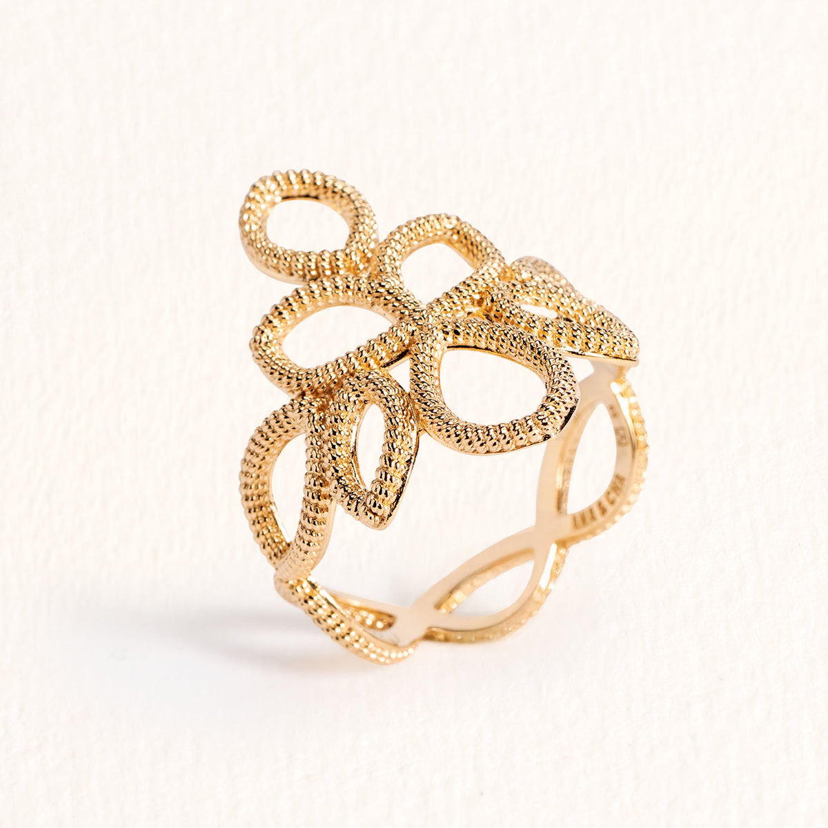 Anello Alma in oro placcato – Ana & Cha