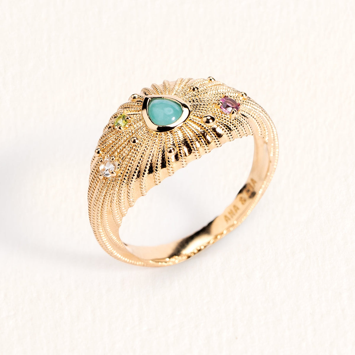 Anello Gabriella in oro placcato – Ana & Cha