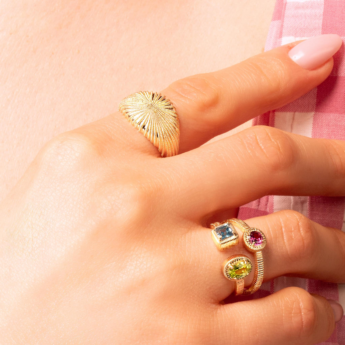Gaby ring in gold plated – Ana & Cha - pohled 2