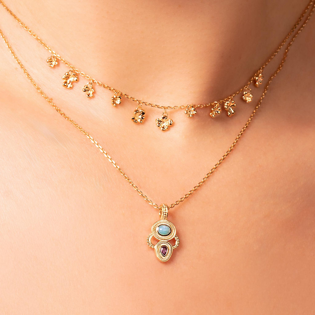 Collar Sasha bañado en oro – Ana & Cha – ver 2