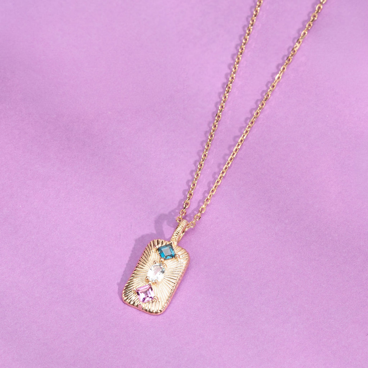 Collier Aurora en plaqué or – Ana & Cha – vue 3