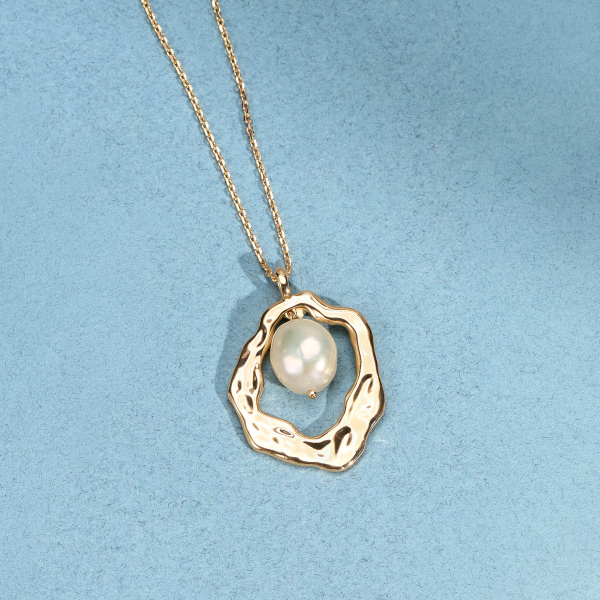 Collier Victoria perle de culture en plaqué or – Ana & Cha – vue 3