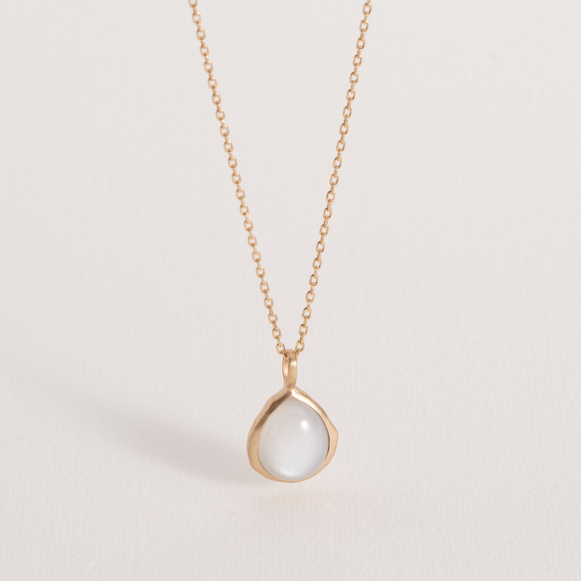 Isaure - Moonstone - Gold Plated Pendant - Ana and Cha