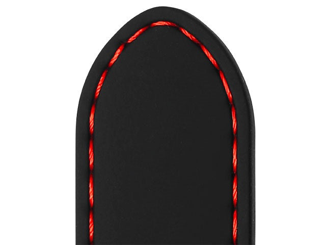 Pulseira de relógio de silicone - Swing - Preto e Vermelho - Rochet - 20x18mm