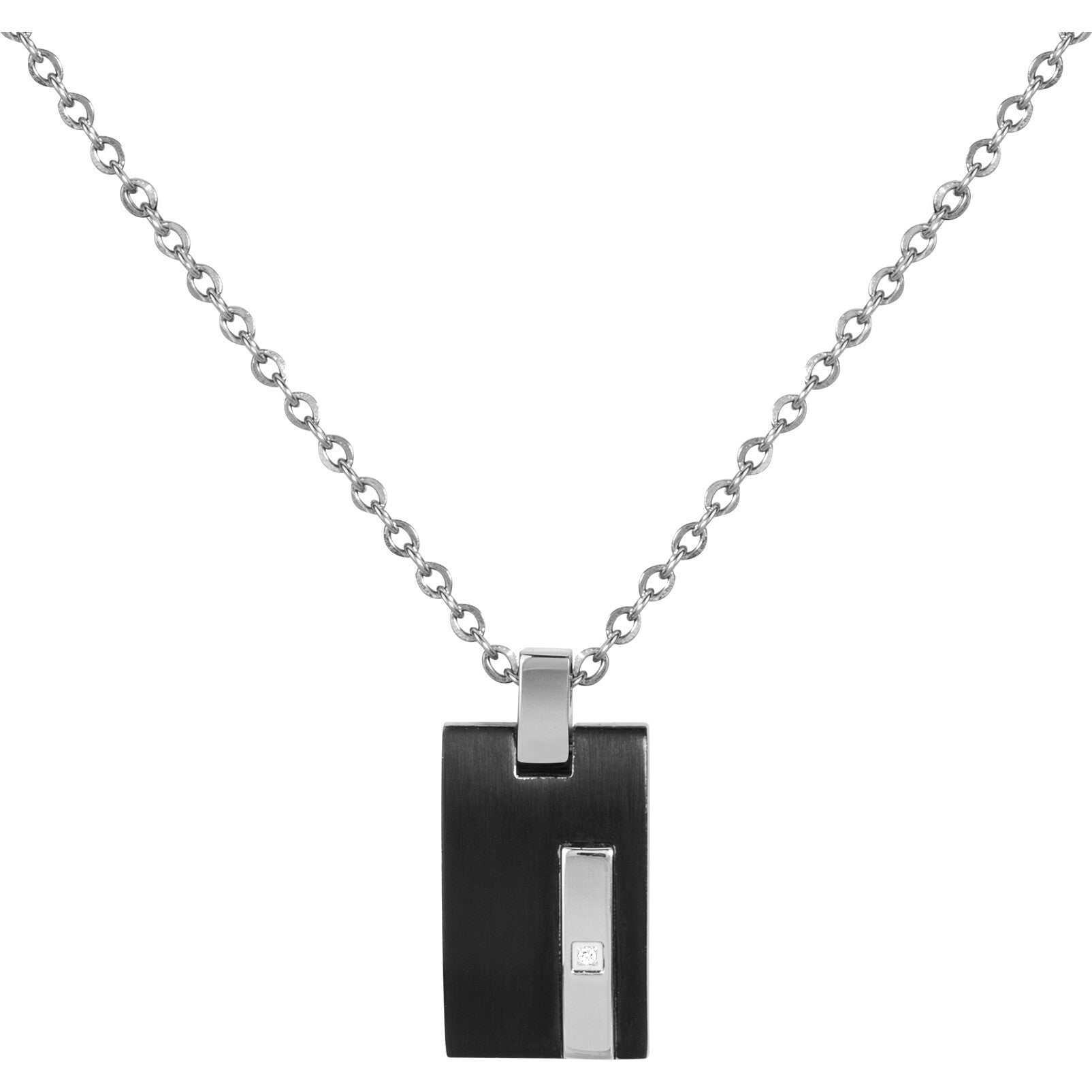 PHEBUS Christiano Men's Necklace 316L Steel Black PVD 72-0058