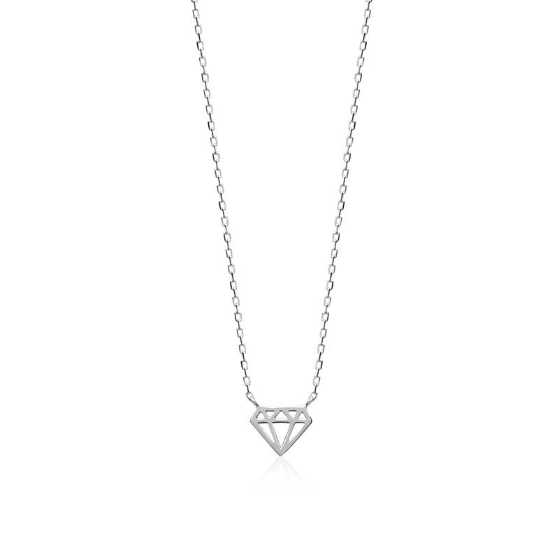 Diamant - Halskette - Silber