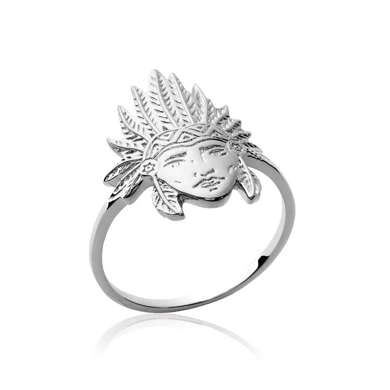 Bague Indien – Argent | Azuline vue 2