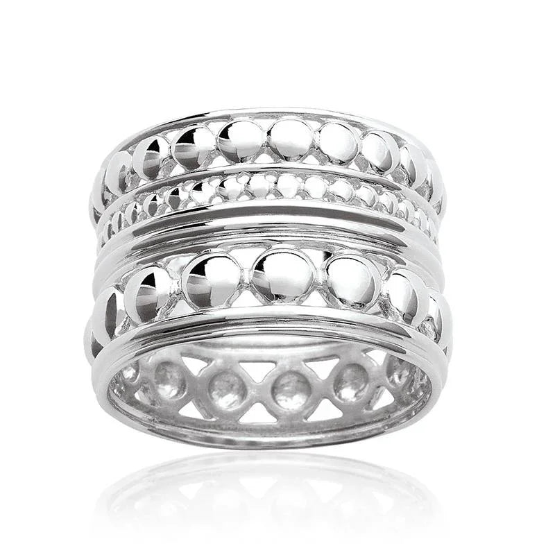 Bague Boules – Argent | Azuline vue 2