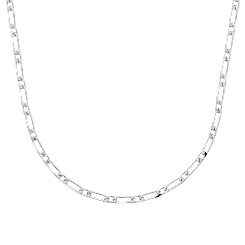 Figaro Mesh - Silber - Halskette