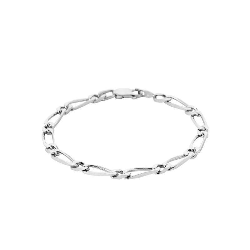 Figaro mesh - Silver - Bracelet