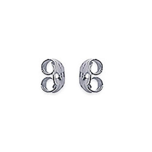 Strollers (x2) in rhodium-plated 925/000 silver