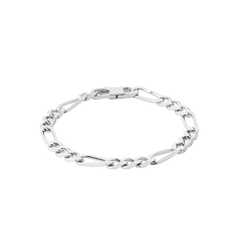 Figaro mesh - Silver - Bracelet