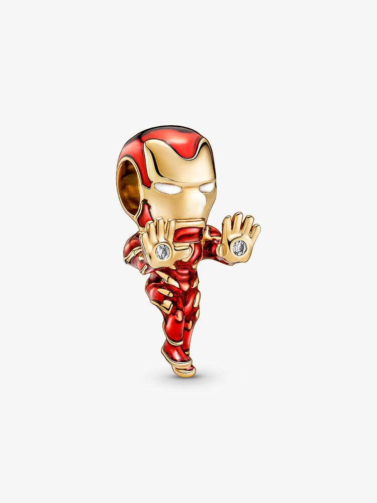 تميمة Marvel The Avengers Iron Man مطلية بالذهب | Pandora