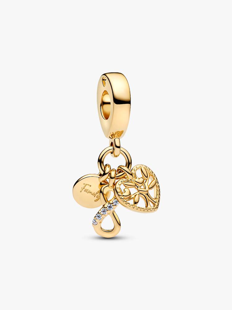 Charm Pendant Triple Infini Famille Doré | Pandora