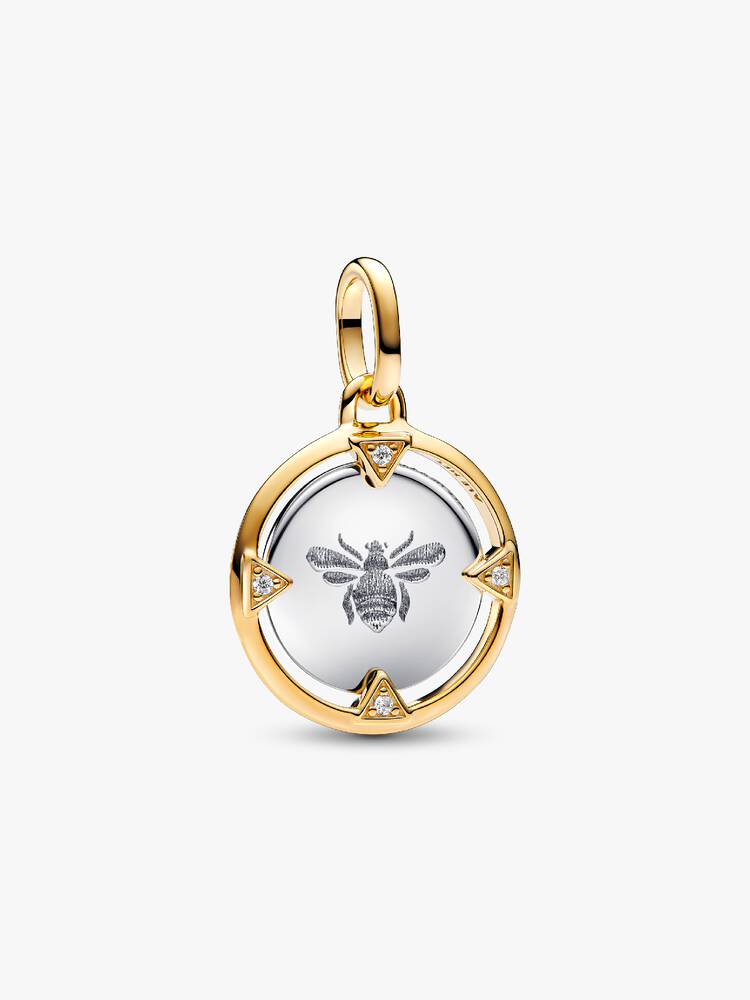 Charm Pandora - medalion albine | 763417C01