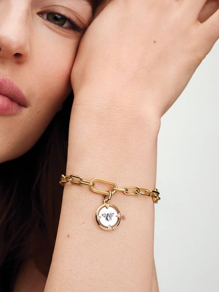 Charm Pandora - medalion albine | 763417C01