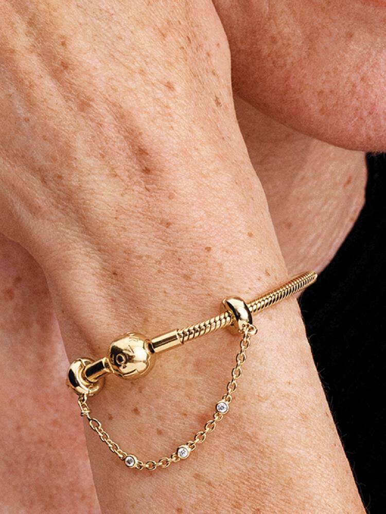 Pandora Comfort Chain - Triple Colorless Stone | 763515C01