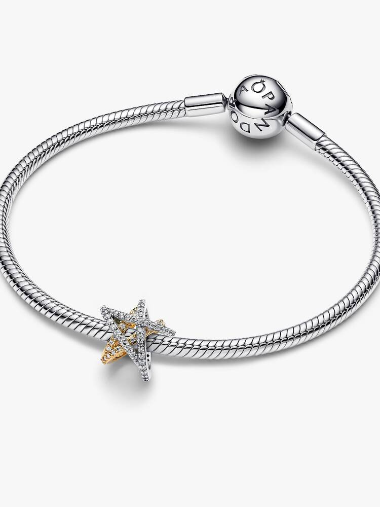 Pandora Charm - Sparkling Crossed Star | 763590C01