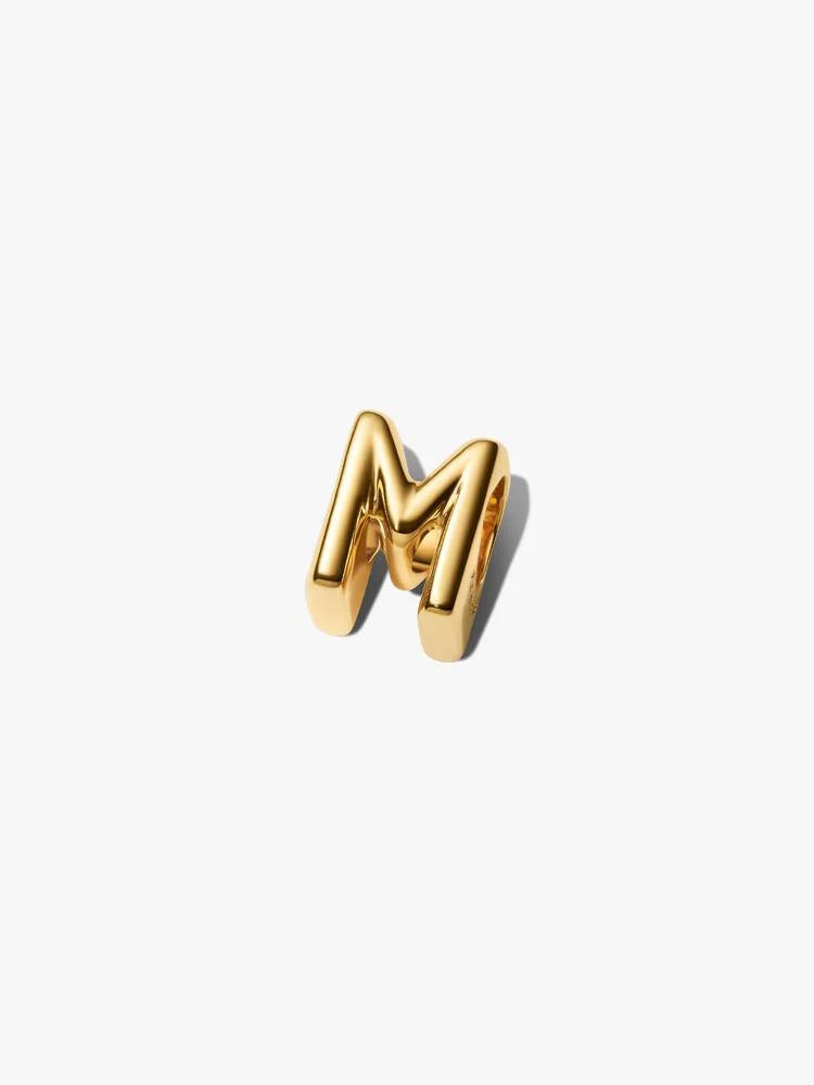 Mini Charm Alphabet Lettre M Doré – vue 3