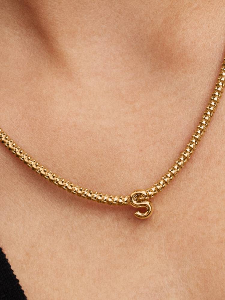 Mini Gold Alphabet Letter S Charm – se 2