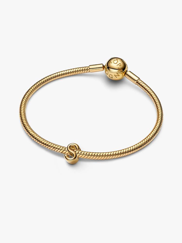 Mini Gold Alphabet Letter S Charm – se 4