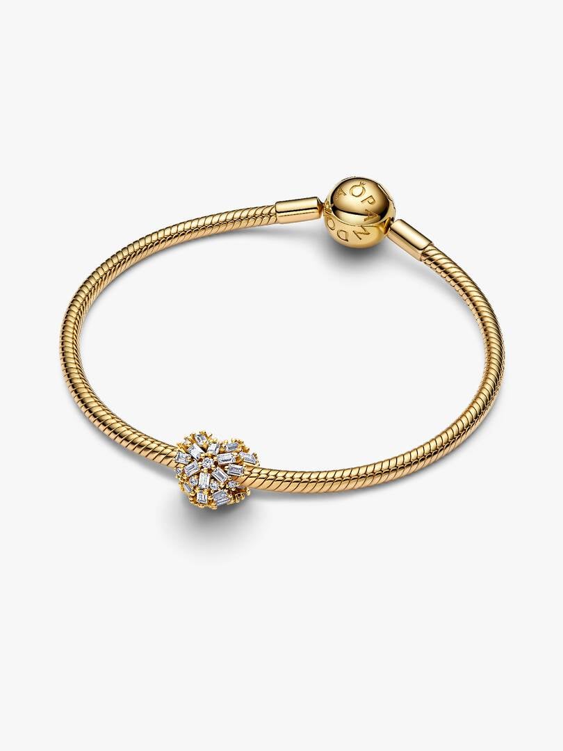 Gold Sparkling Heart Charm | Pandora