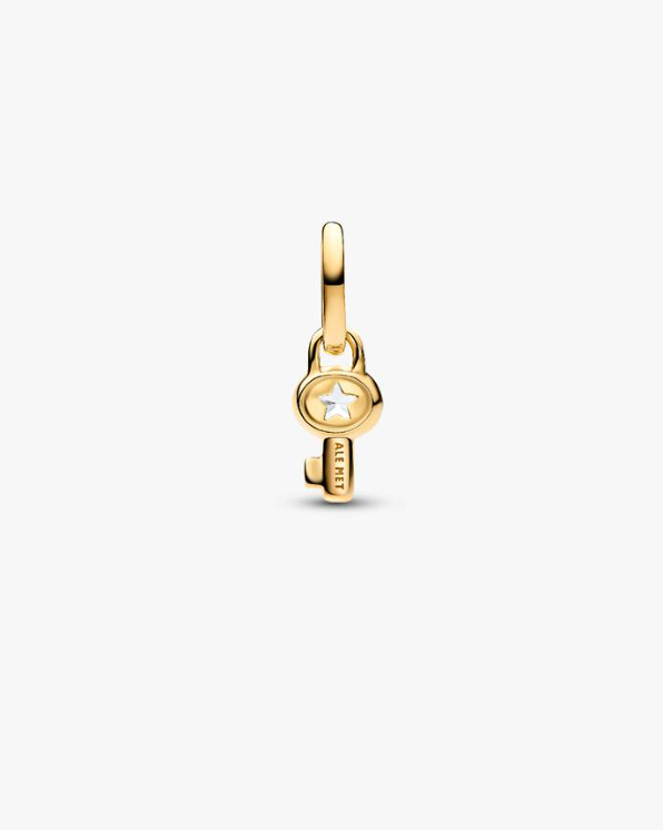 Pingente Mini Chave Dourada - Pandora