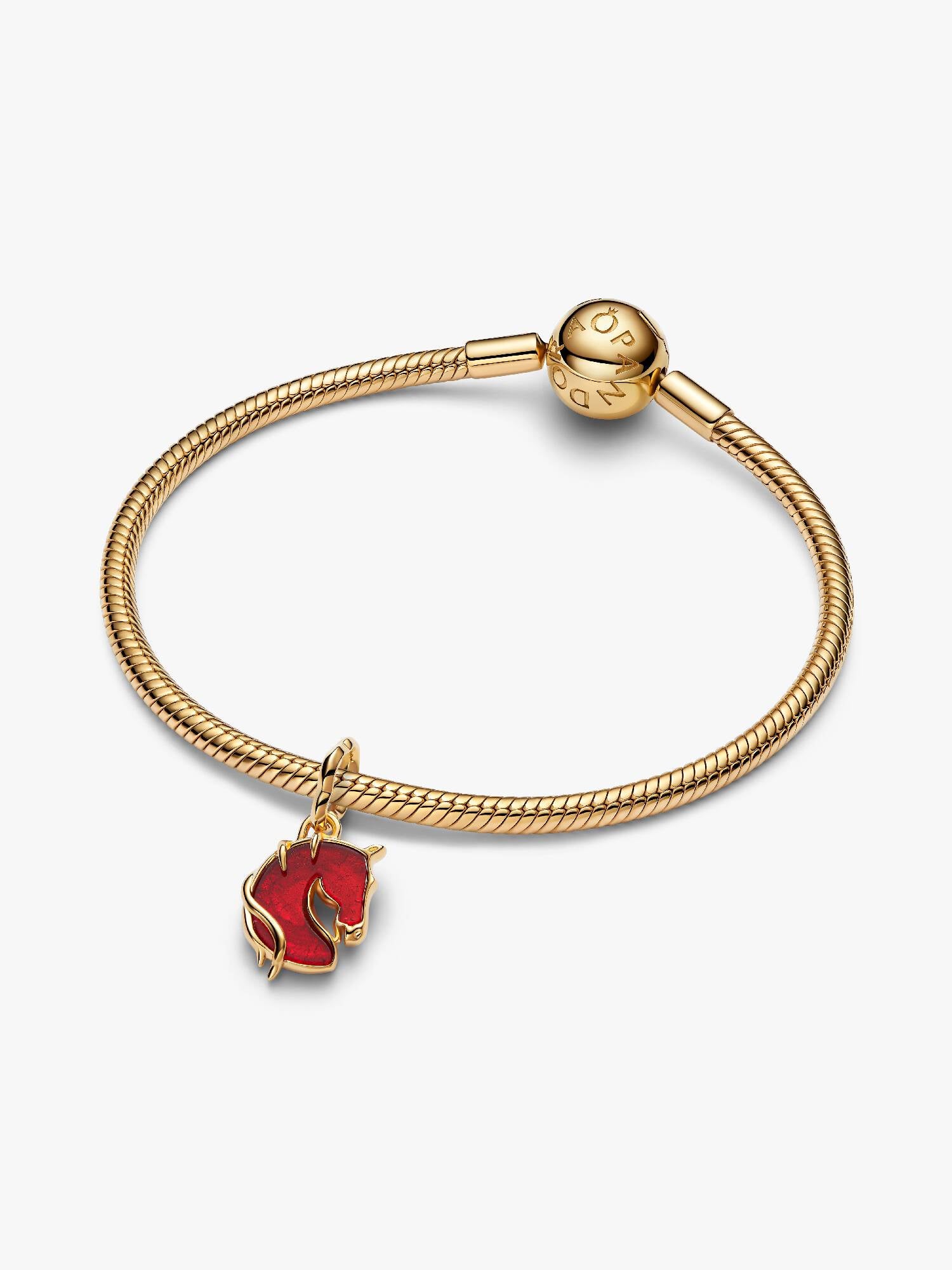 Pandora Charm - Rød Murano Fire Horse Pendant | 764431C01
