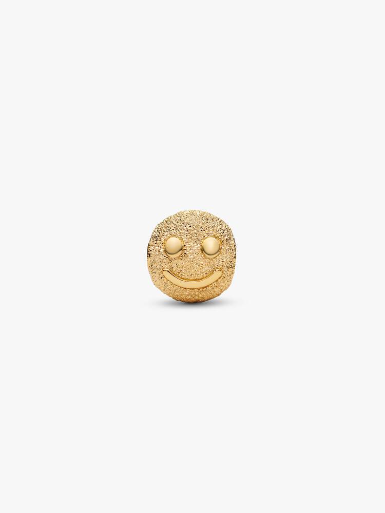 Mini Charm Pandora - Visage Souriant Texturé Doré | 764526C00