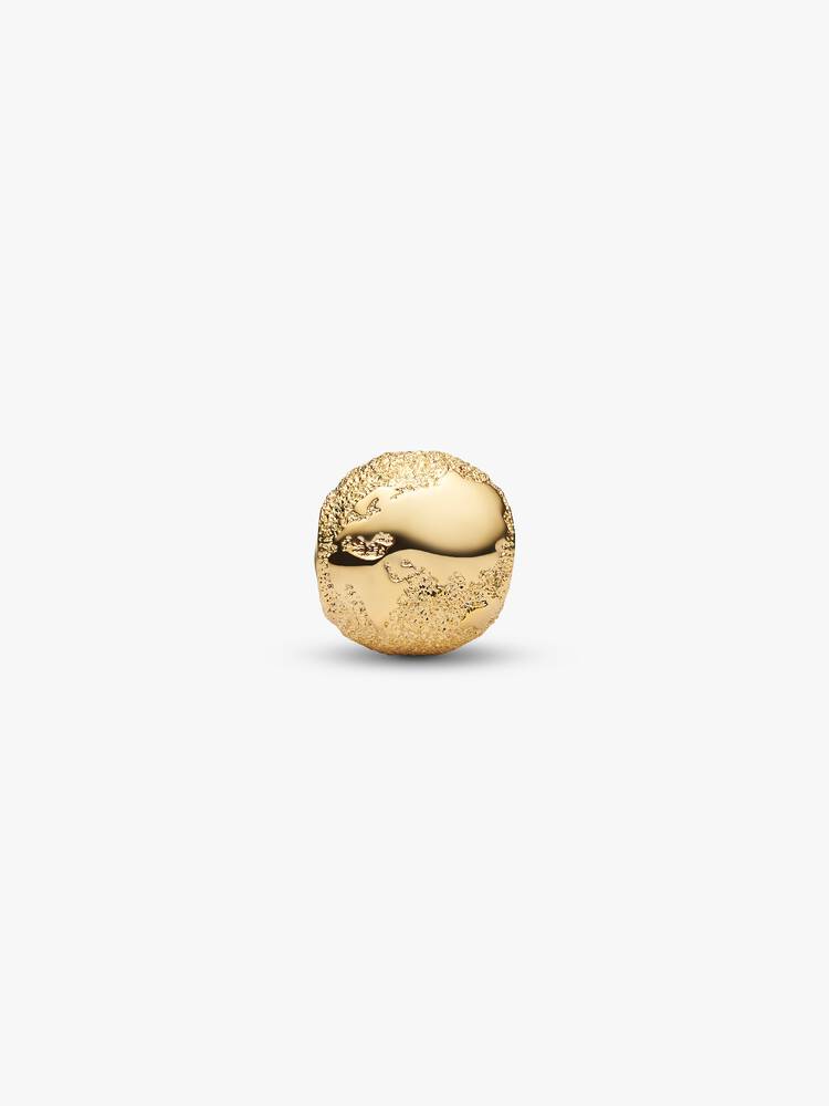 Mini Charm Pandora - Globe Texturé Doré | 764529C00