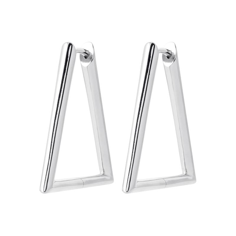 Triangle - Silver - Earrings