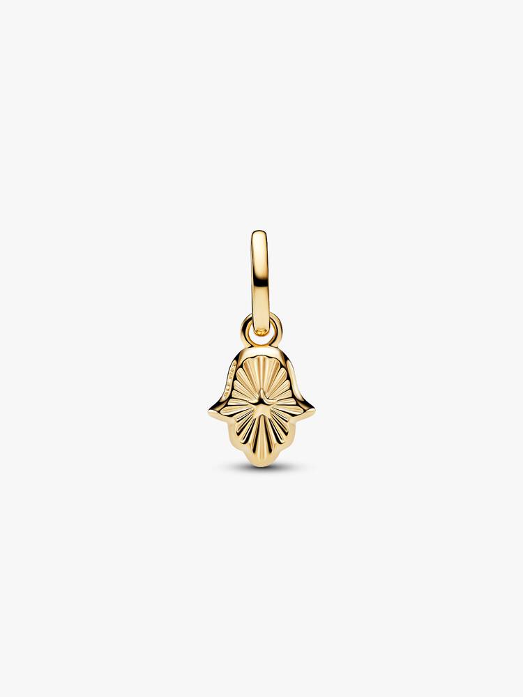 Mini Charm Pandora - Main de Fatma Verte Doré | 764612C01
