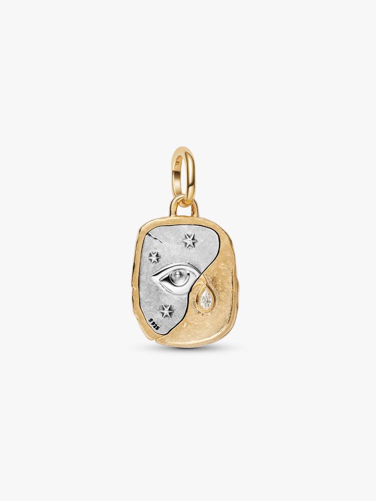 Zweifarbiger Augen-Medaillon-Charm | Pandora