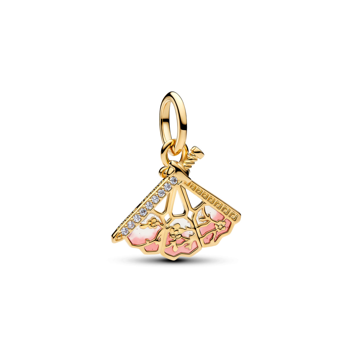 Charm Pendentif Disney Éventail de Mulan Doré