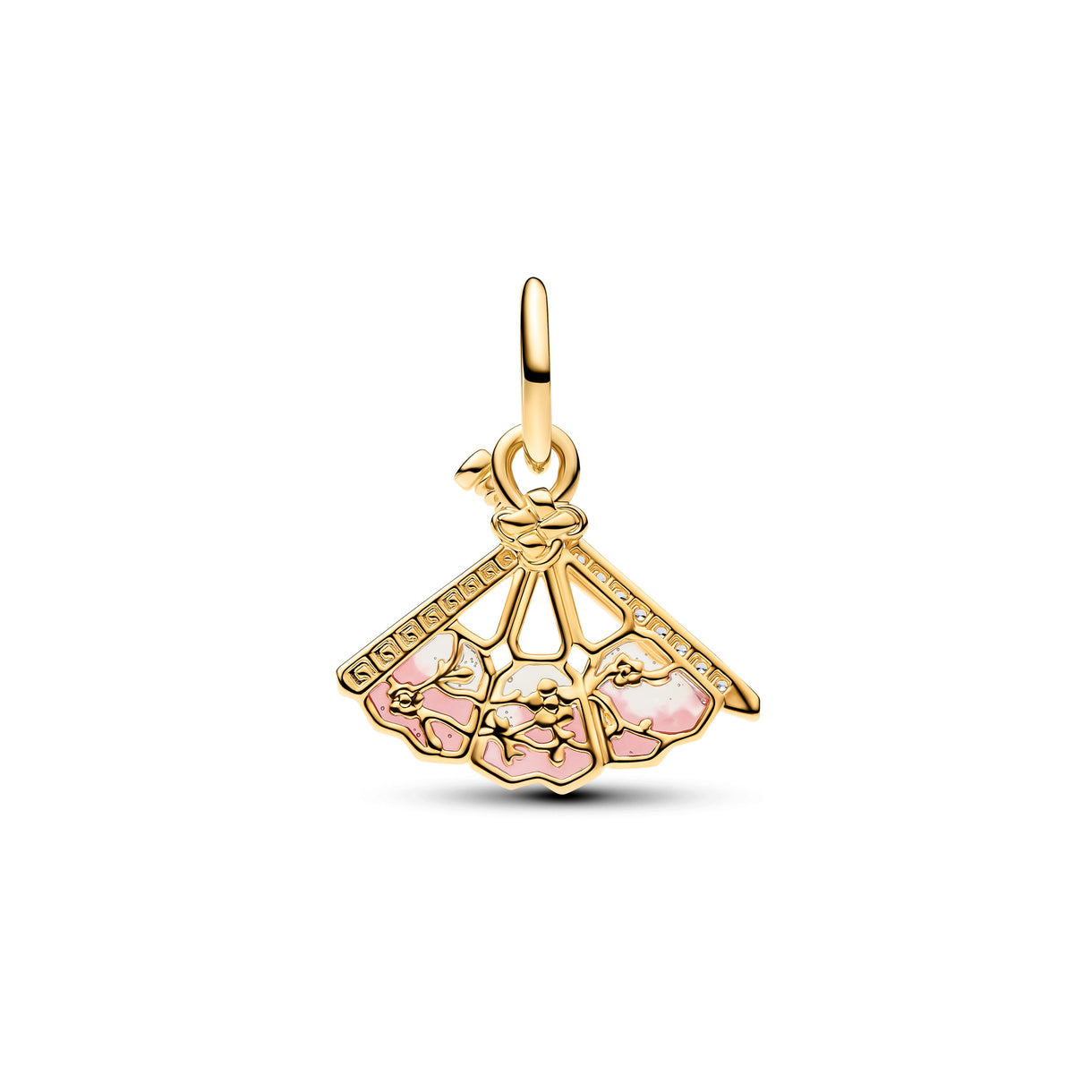 Charm Pendentif Disney Éventail de Mulan Doré – vue 2