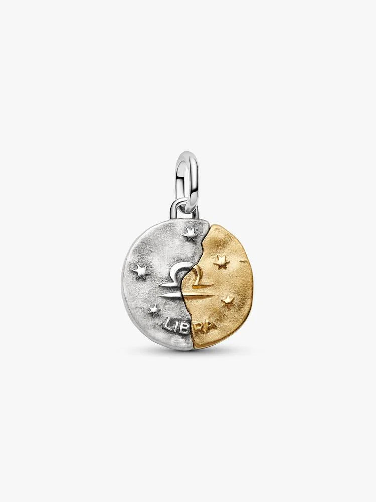 Charm Médaillon Signe de la Balance Bicolore | Pandora