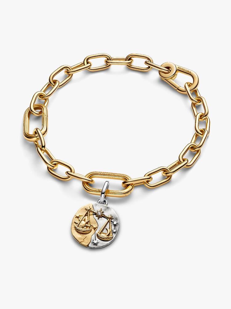 Charm Médaillon Signe de la Balance Bicolore | Pandora