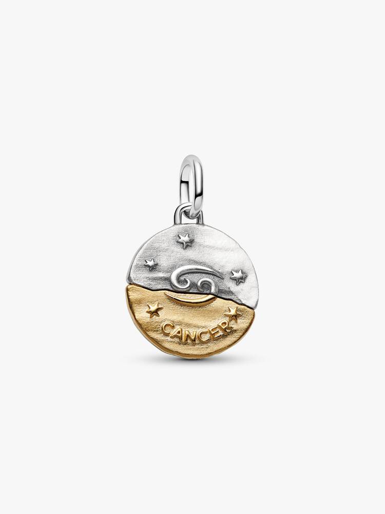 Charm Médaillon Signe du Cancer Bicolore | Pandora