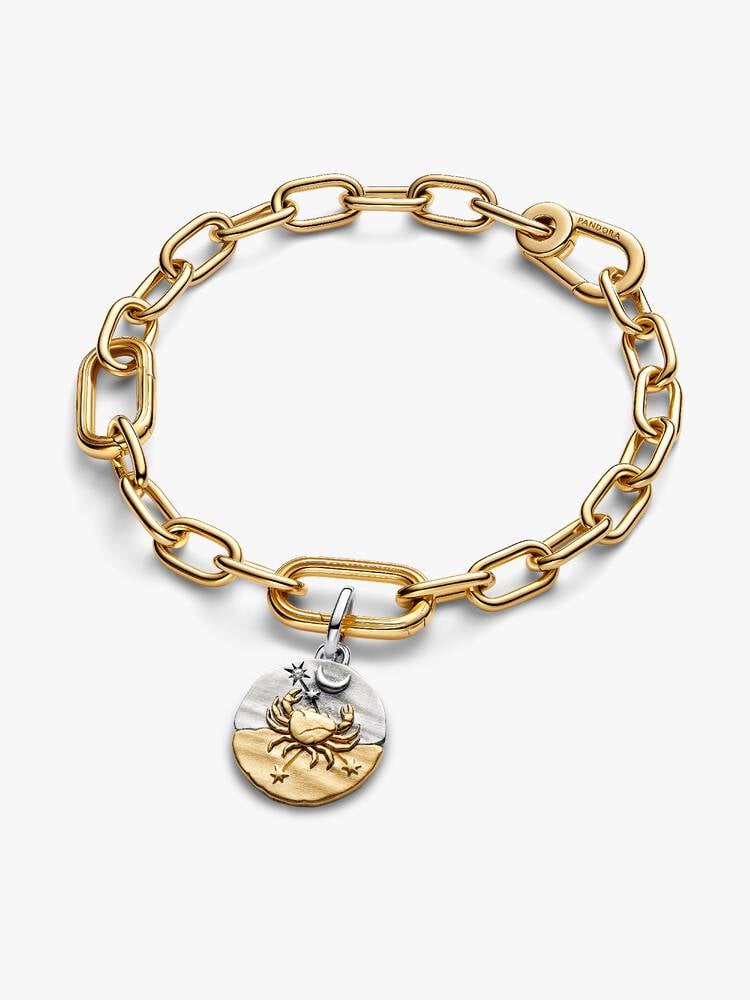 Charm Médaillon Signe du Cancer Bicolore | Pandora