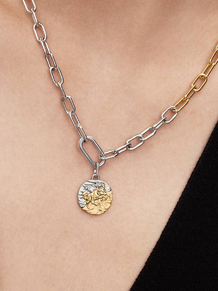 Charm Médaillon Signe du Taureau Bicolore | Pandora
