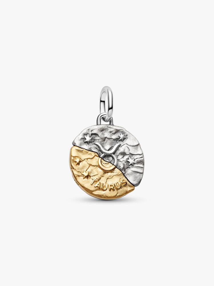 Charm Médaillon Signe du Taureau Bicolore | Pandora