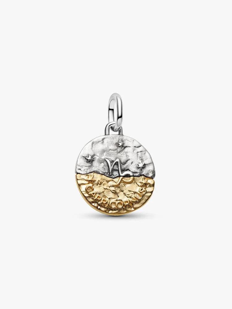 Tofarget Steinbukken Sign Medaljong Charm | Pandora