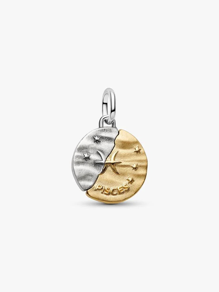 Charm Médaillon Signe des Poissons Bicolore | Pandora