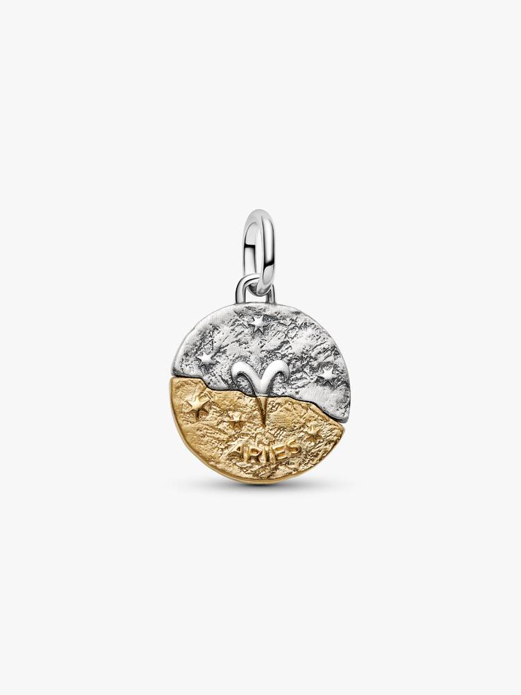 Two-tone Aries Sign Medallion Charm | Pandora
