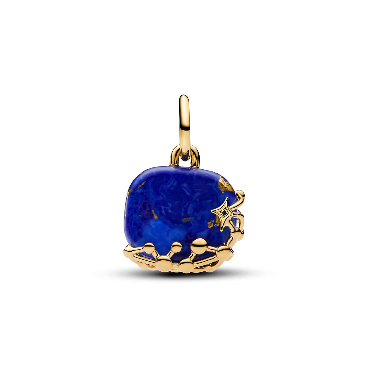 Charm Pendentif Constellation Bleu Céleste Doré – vue 2