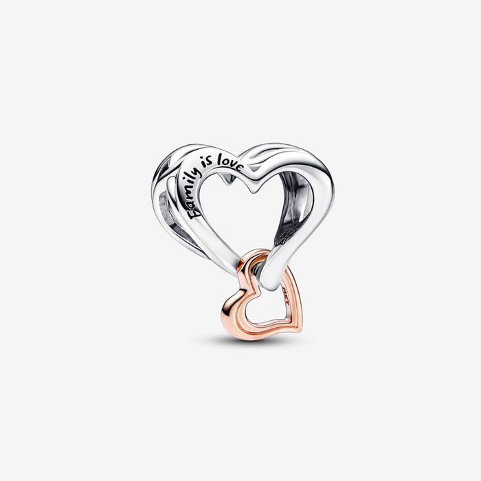 Kéttónusú áttört Infinity Heart Charm | Pandora
