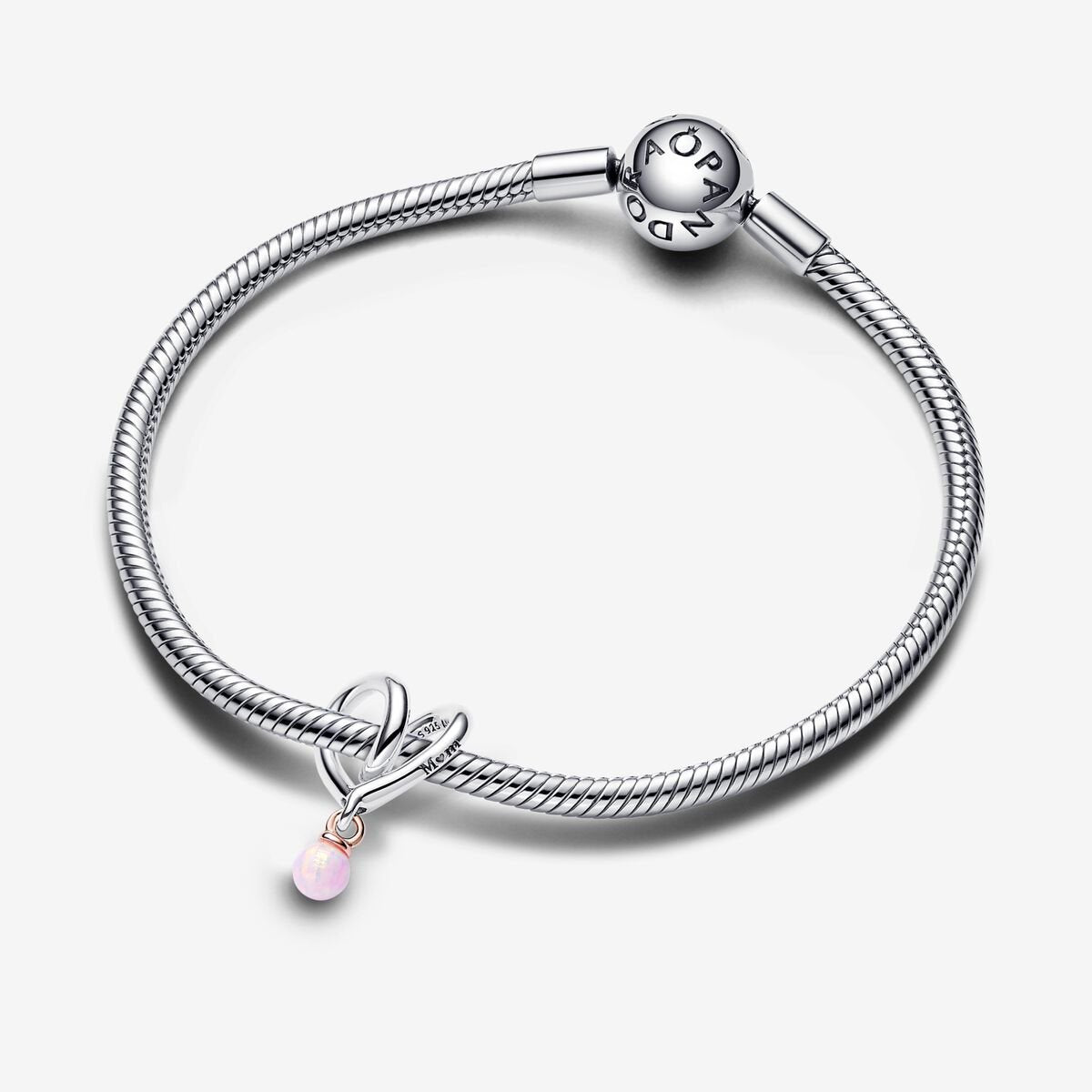 Heart - Pink Opal - Charms - Pandora