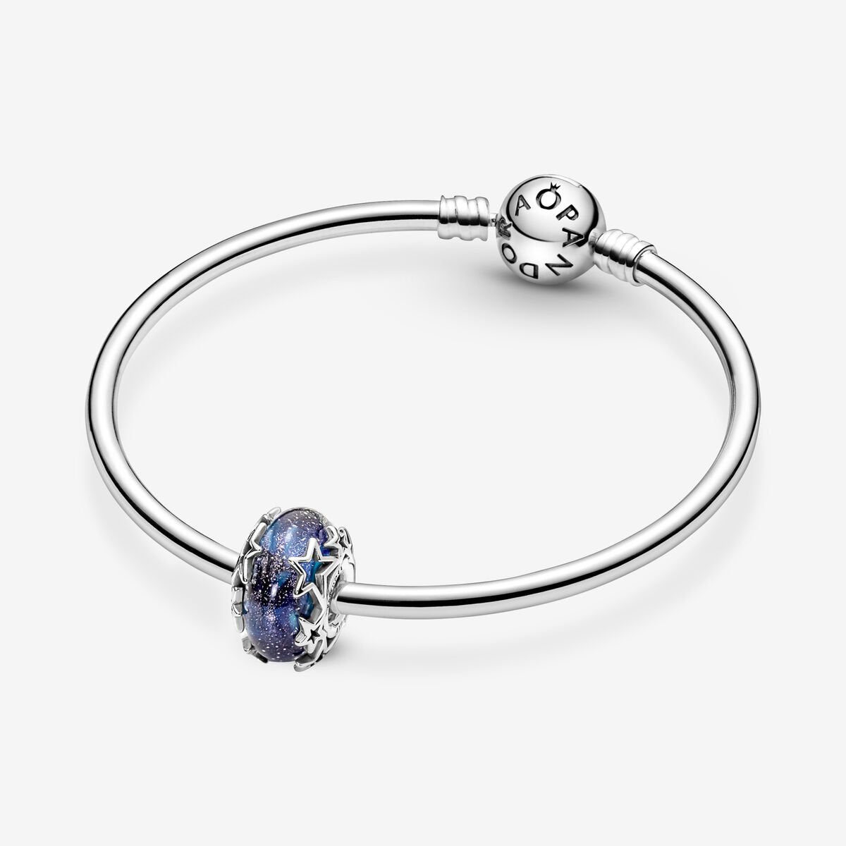 Verre de Murano - Bleu & Galaxie - Charms - Pandora